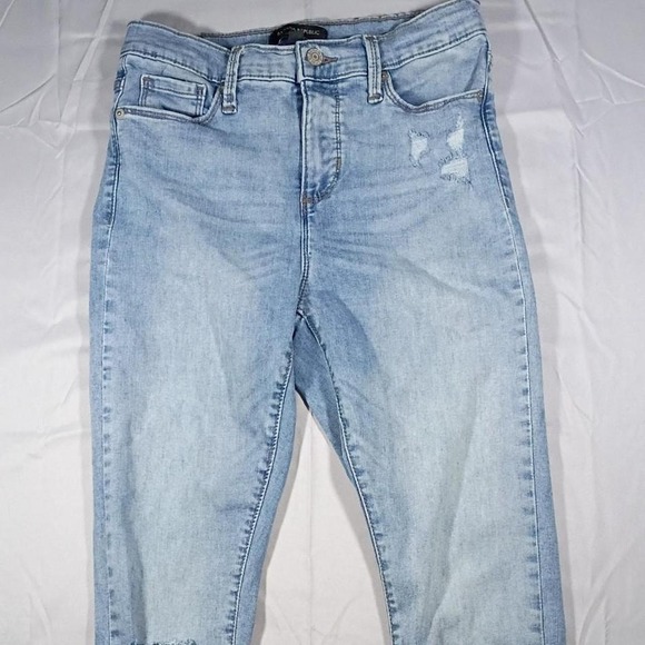 Banana Republic Denim - Banana Republic Light Wash Distressed Skinny Jeans